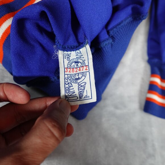 Vintage Bair Varsity 1/4 Zip Pullover Sweatshirt Mens XL (Fits M) Union Made 70s - Picture 2 of 10